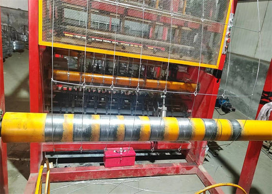 500m PVC dilapisi roll keras / Fixed Knot Field Fence Dengan lubang persegi