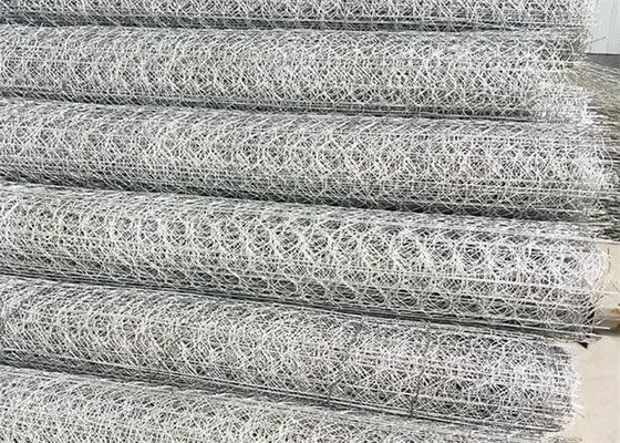 PVC dilapisi gabion mesh 2.2mm Wire Dia untuk Perkuat Tepi
