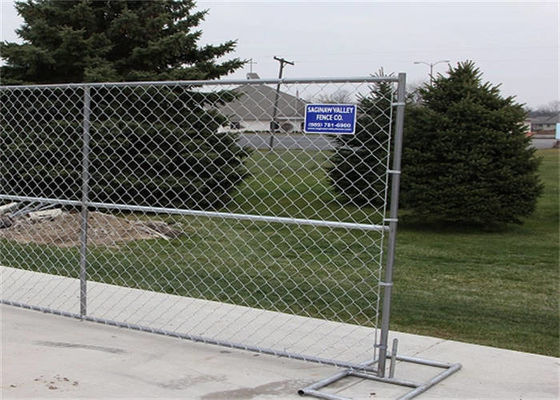 7.5 Feet Galvanized OEM Temporary Wire Mesh Fence kontrol kerumunan