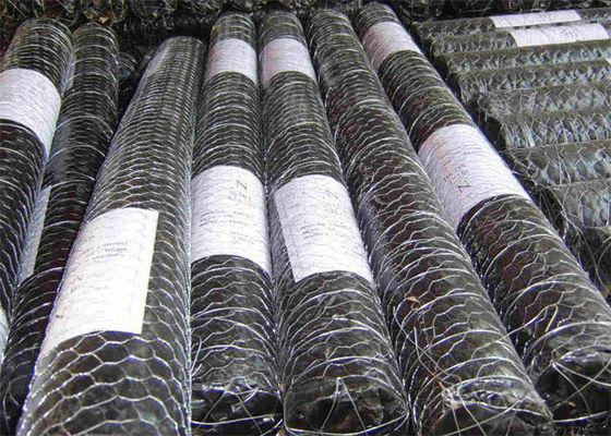 Galvanized Hexagonal Wire Netting Counter Twist tahan korosi