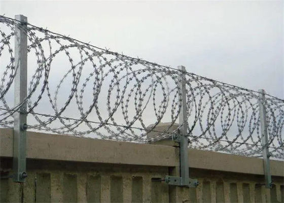 Double Coil Concertina Razor Wire Single / Double Spiral Barbed Wire