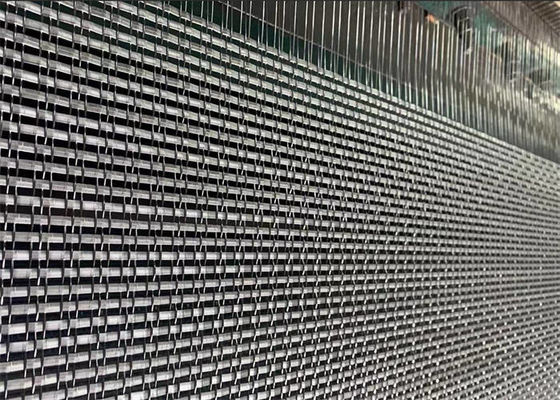 Arsitektur Steel stainless Wire Mesh H Jenis Kabel Dan Batang Kombinasi Mesh